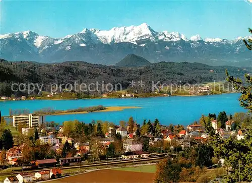 AK / Ansichtskarte Poertschach_Woerthersee mit Mittagskogel Poertschach Woerthersee