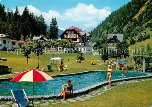 AK / Ansichtskarte Badgastein Koetschachtal Hotel Gruener Baum Pool Badgastein