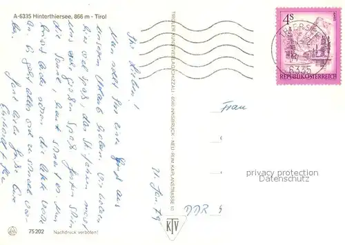 AK / Ansichtskarte Hinterthiersee Winterpanorama Hinterthiersee