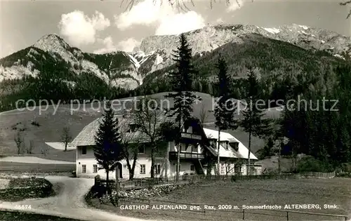 AK / Ansichtskarte Altenberg_Rax Gasthof Alpenland Altenberg Rax