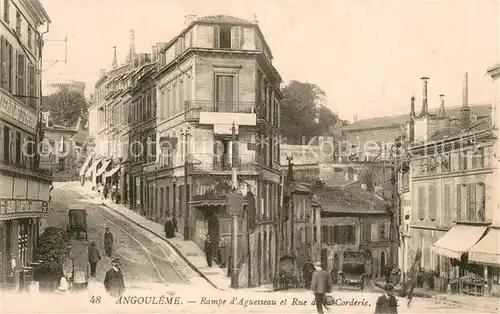 AK / Ansichtskarte Angouleme Rampe d Aguesseau et Rue de la Corderie Angouleme