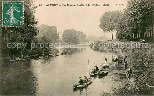 AK / Ansichtskarte Alfort La Marne le 17 Juin 1906 Alfort