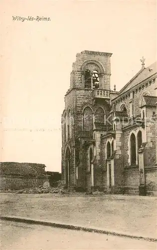 AK / Ansichtskarte Witry les Reims Eglise detruite Ruines Grande Guerre Truemmer 1. Weltkrieg Witry les Reims