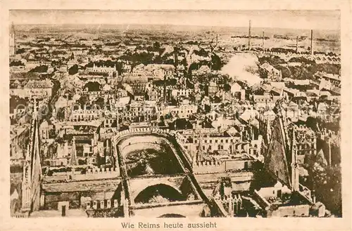 AK / Ansichtskarte Reims_Champagne_Ardenne Wie Reims heute aussieht Reims_Champagne_Ardenne