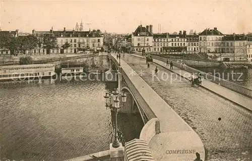 AK / Ansichtskarte Compiegne_Oise Le Pont Neuf Compiegne Oise