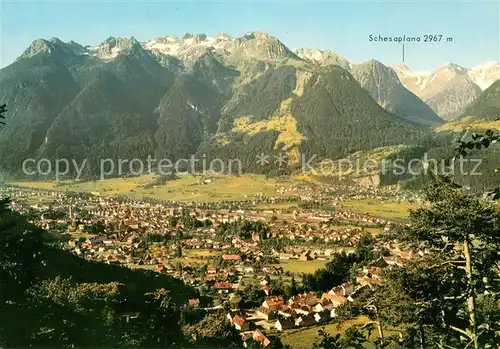 AK / Ansichtskarte Bludenz_Vorarlberg Panorama mit Rhaetikon Bludenz Vorarlberg