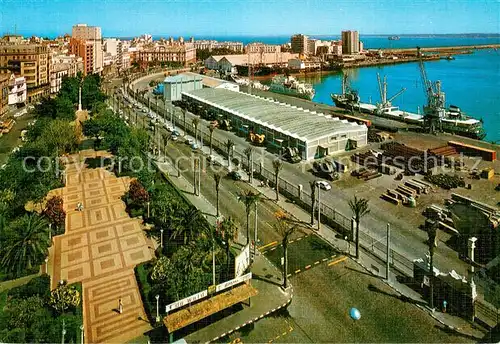 AK / Ansichtskarte Cadiz_Andalucia Puerto Vista parcial y Avenida Ramon de Carranza Cadiz Andalucia