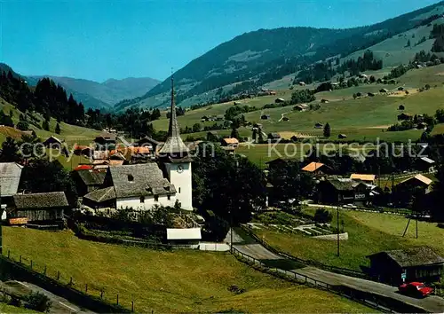 AK / Ansichtskarte Gsteig Panorama mit Col du Pillon Gsteig