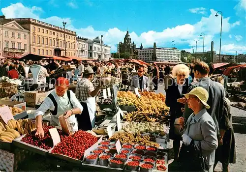 AK / Ansichtskarte Helsinki Marktplatz Helsinki