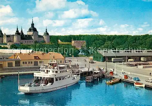 AK / Ansichtskarte Kalmar Utsikt oever inre hamnen och Slottet Kalmar