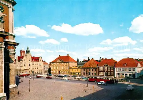 AK / Ansichtskarte Kalmar Stortorget med Radhuset och Stadshotellet Kalmar
