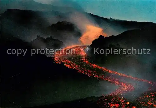 AK / Ansichtskarte Etna_Italien Lavafluss Etna Italien