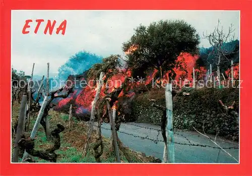 AK / Ansichtskarte Etna_Italien Eruption Etna Italien