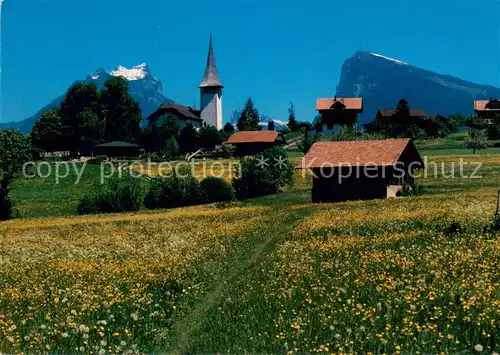AK / Ansichtskarte Aeschi_BE mit Sigriswiler Rothorn und Niederhorn Aeschi_BE