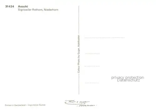 AK / Ansichtskarte Aeschi_BE mit Sigriswiler Rothorn und Niederhorn Aeschi_BE