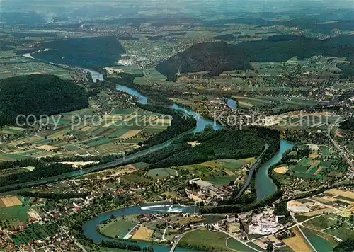 AK / Ansichtskarte Turgi Reuss Limmat AG Fliegeraufnahme Turgi