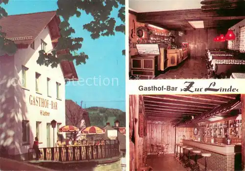 AK / Ansichtskarte Kollerschlag Gasthof Bar Zur Linde Gaststube Bar Kollerschlag