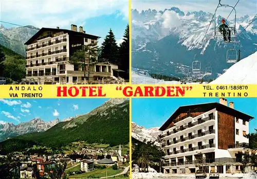 AK / Ansichtskarte Andalo Hotel Garden Sessellift Panorama Andalo