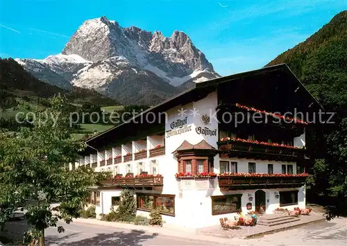 AK / Ansichtskarte Kirchdorf_Tirol Gasthof Cafe Wintersteller Am Wilden Kaiser Kirchdorf Tirol