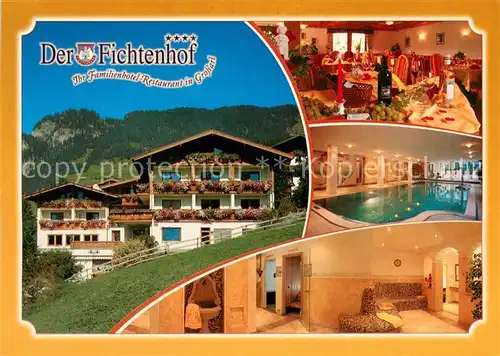 AK / Ansichtskarte Grossarl Hotel Restaurant Der Fichtenhof Gastraeume Hallenbad Sauna Grossarl