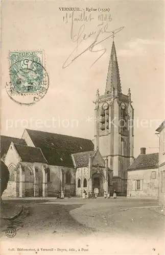 AK / Ansichtskarte Verneuil en Halatte Eglise Verneuil en Halatte