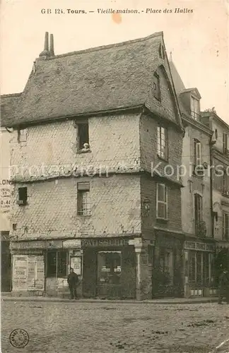 AK / Ansichtskarte Tours_Indre et Loire Vieille maison Place des Halles Tours Indre et Loire