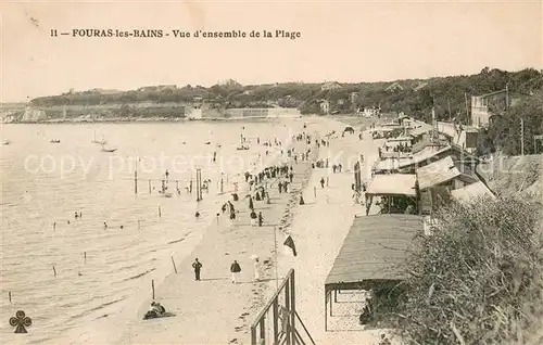 AK / Ansichtskarte Fouras_Charente Maritime Vue d ensemble de la plage Fouras Charente Maritime