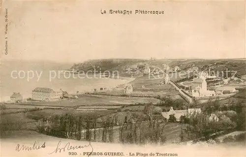 AK / Ansichtskarte Perros Guirec La Plage de Trestraou Perros Guirec