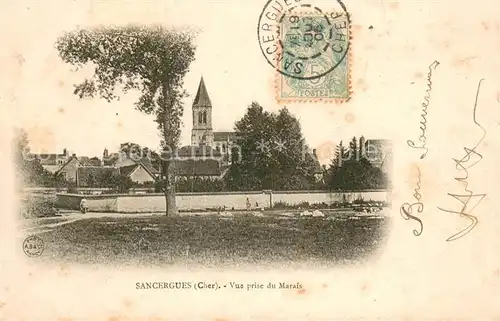 AK / Ansichtskarte Sancergues Vue prise du Marais Sancergues