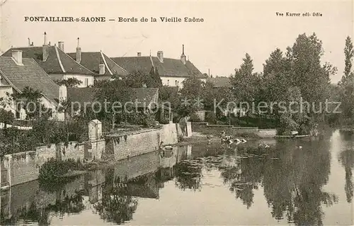 AK / Ansichtskarte Pontailler sur Saone Bords de la vieille Saone Pontailler sur Saone