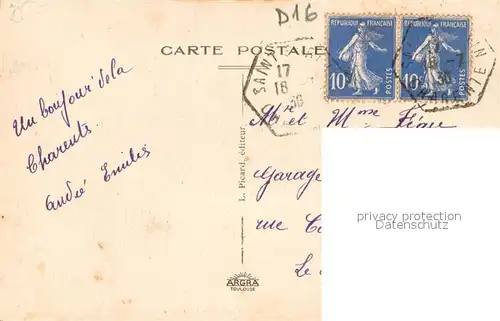 AK / Ansichtskarte Montbron Vue aerienne Montbron