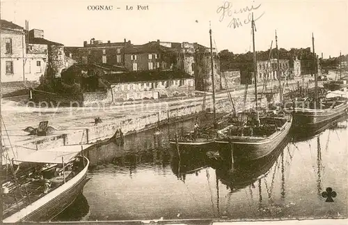 AK / Ansichtskarte Cognac_Charente Port Bateaux 