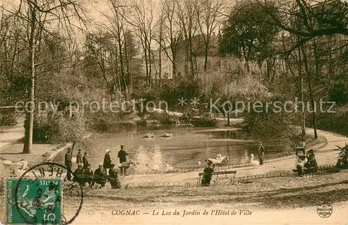 AK / Ansichtskarte Cognac_Charente Lac du Jardin de l Hotel de Ville 