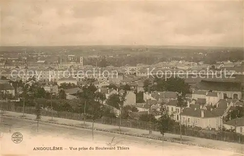 AK / Ansichtskarte Angouleme Vue prise du Boulevard Thiers Angouleme