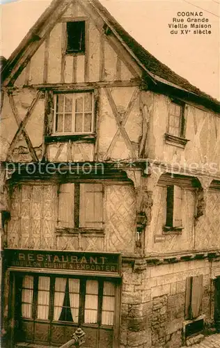AK / Ansichtskarte Cognac_Charente Vieille Maison du XVe siecle Rue Grande 