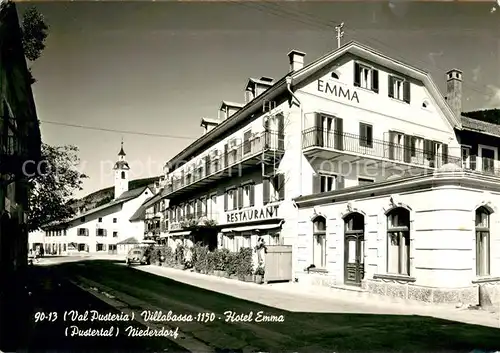 AK / Ansichtskarte Villabassa_Niederdorf Hotel Emma Villabassa_Niederdorf