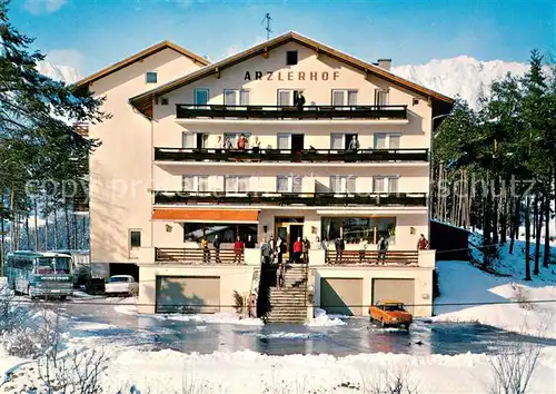 AK / Ansichtskarte Arzl_Pitztal Gasthof Pension Arzlerhof im Winter Arzl Pitztal