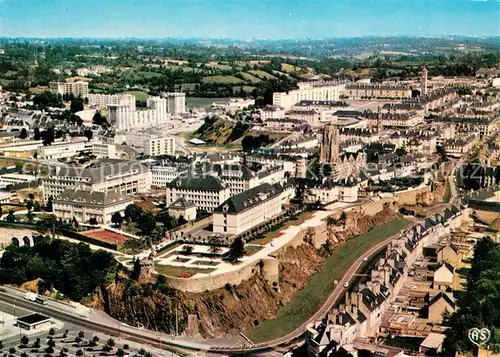 AK / Ansichtskarte Saint_Lo Vue aerienne et les remparts Saint_Lo