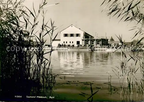 AK / Ansichtskarte Moerbisch_See Seehotel Uferpartie Schilf Moerbisch See