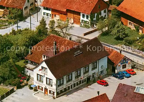 AK / Ansichtskarte Hettlingen_Winterthur Hotel Sonne Fliegeraufnahme Hettlingen Winterthur