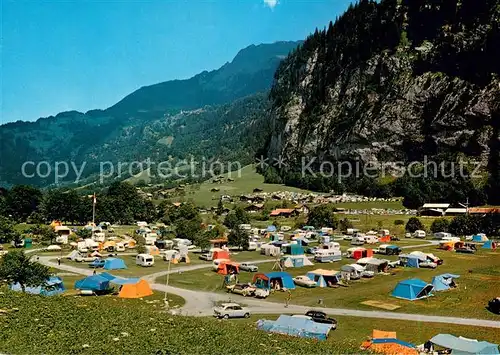 AK / Ansichtskarte Lauterbrunnen_BE Campingplatz Berner Alpen Lauterbrunnen BE