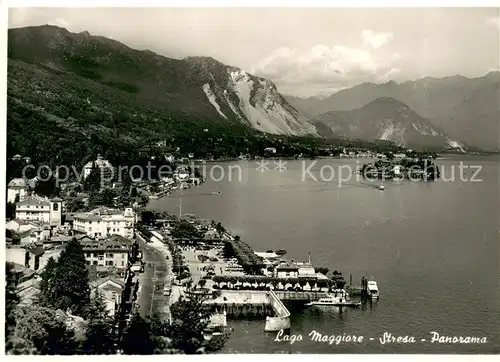 AK / Ansichtskarte Stresa_Lago_Maggiore Panorama Insel Alpen Stresa_Lago_Maggiore