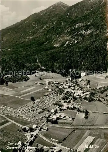 AK / Ansichtskarte Obervellach_Kaernten Campingplatz Fliegeraufnahme Obervellach_Kaernten