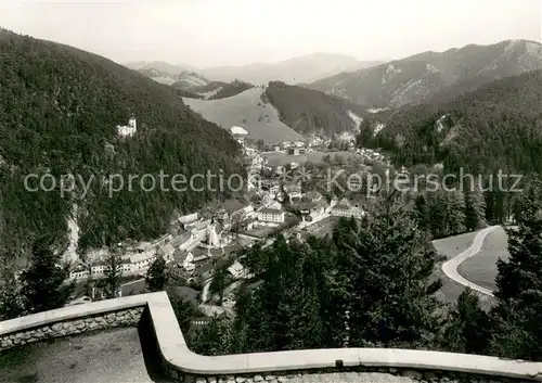 AK / Ansichtskarte Gutenstein_Niederoesterreich Blick von der Kanzel Mariahilfberg Hoehenstrasse Gutenstein