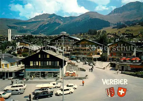 AK / Ansichtskarte Verbier Ortsmitte Alpen Verbier