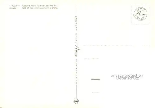 AK / Ansichtskarte Alesund Fliegeraufnahme Alesund