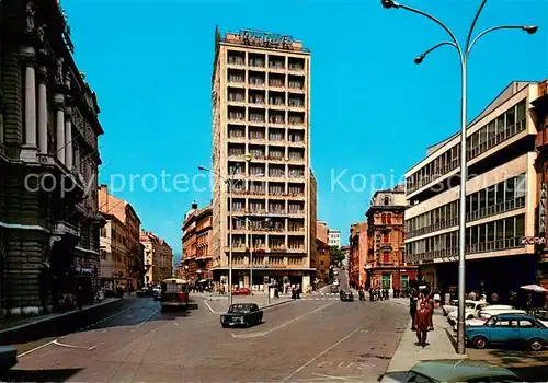 AK / Ansichtskarte Rijeka_Fiume Trg Toljati Platz Hochhaus Innenstadt Rijeka Fiume