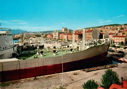 AK / Ansichtskarte Rijeka_Fiume Hafen Hochseeschiffe Rijeka Fiume