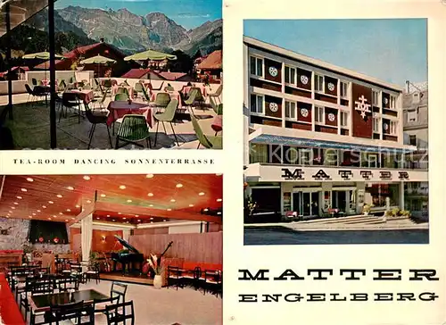 AK / Ansichtskarte Engelberg_OW Hotel Restaurant Matter Terrasse Dancing Engelberg OW