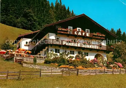 AK / Ansichtskarte Oberau_Wildschoenau_Tirol Cafe Pension Sonnhof Oberau_Wildschoenau_Tirol
